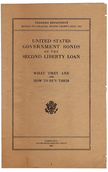 UNITED STATES GOVERNMENT BONDS OF THE SECOND LIBERTY LOAN