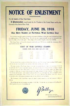 NOTICE OF ENLISTMENT
