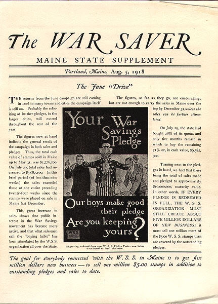 BOOKLET - THE WAR SAVER