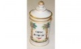 DELFT DRUG JAR WITH LID, CIRCA 1860-70