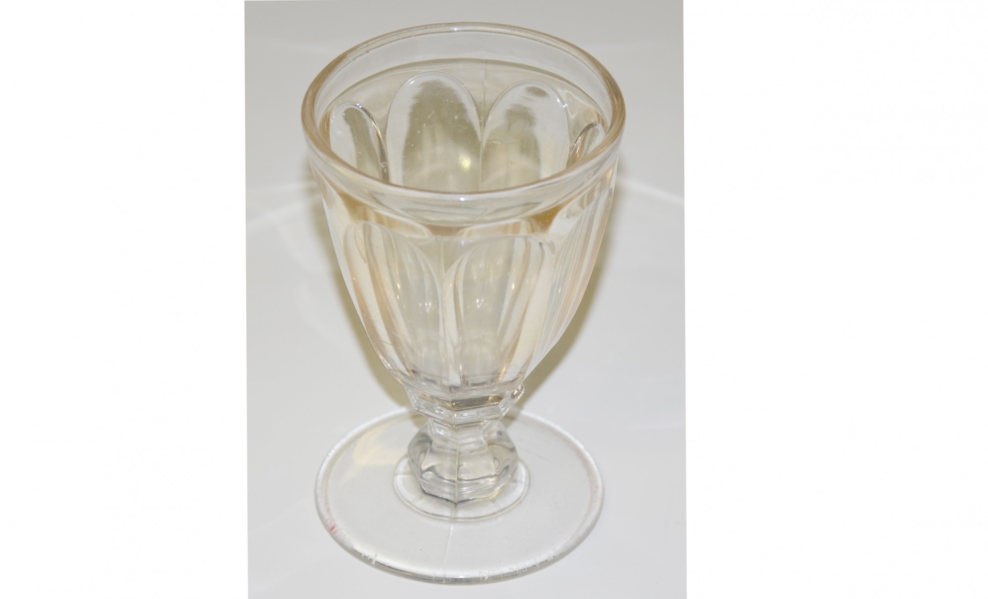 FLINT GLASS GOBLET
