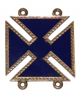 POST-WAR ID’D 5TH CORPS, 3RD DIVISION 14K GOLD BADGE- JOHN C.S. BURGER, 133rd NEW YORK & 12TH VETERAN RESERVE CORPS