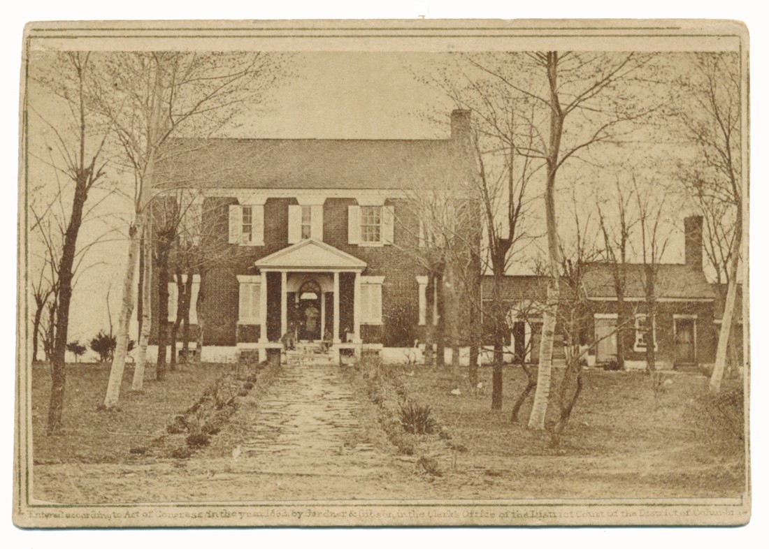 INCIDENTS OF THE WAR VIEW OF BEAUREGARD’S HEADQUARTERS AT BULL RUN MISLABELED BY PHOTOGRAPHER AS THE FARNHOLD HOUSE AND BATTERY #1 AT YORKTOWN 