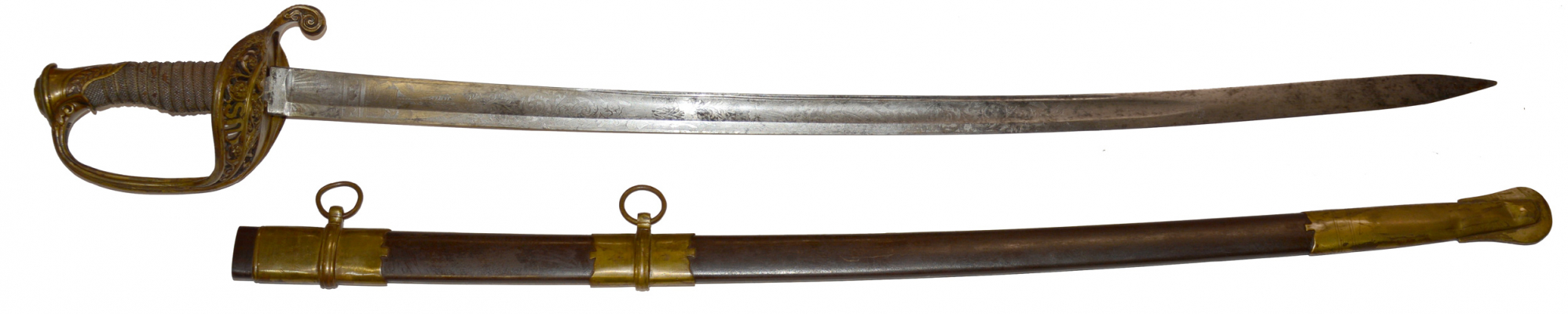 IRISH LEGION, PHOENIX REGIMENT, 4th REGT EMPIRE BRIGADE, CORCORAN ZOUAVES, ETC.: PRESENTATION SWORD OF JOSEPH E. EBLING! 