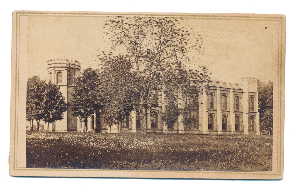 CDV OF LOUISIANA'S OLD STATE CAPITOL BUILDING AT BATON ROUGE