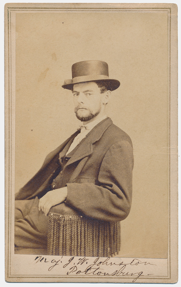 CDV OF MAJOR JOSEPH W. JOHNSTON