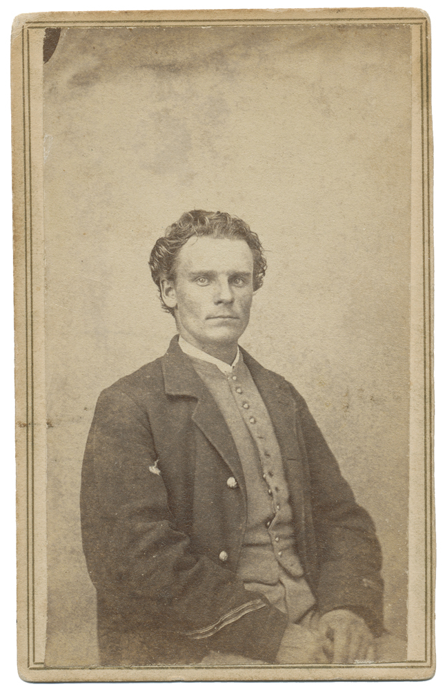 CDV OF SYLVESTER T. UPTEGROVE, 5TH NEW YORK CAVALRY