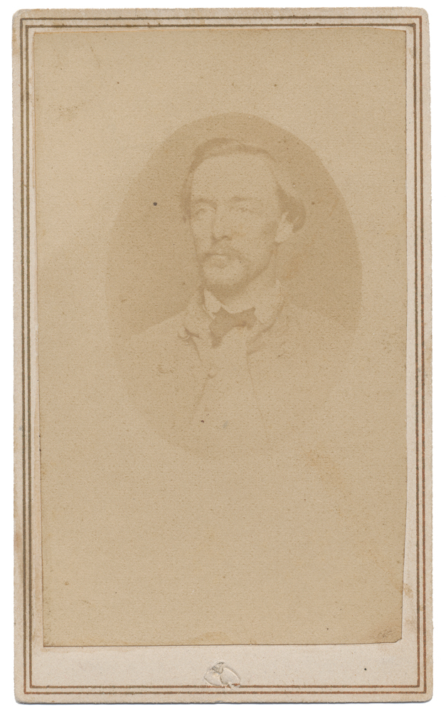 CDV OF POSSIBLE CONFEDERATE SOLDIER, MOBILE BACKMARK