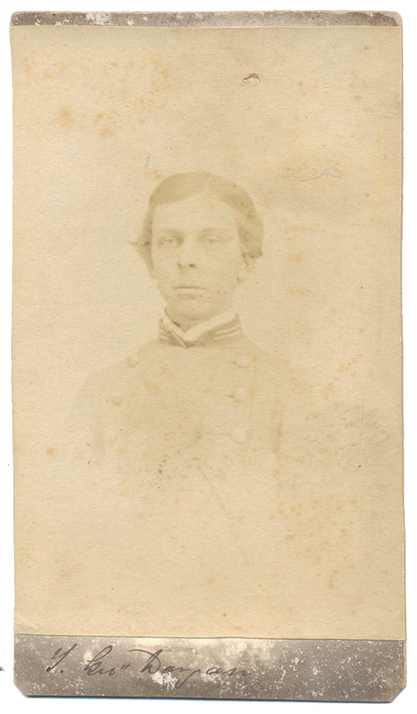CDV OF CONFEDERATE LIEUTENANT T. GEORGE DARGAN, 1ST SOUTH CAROLINA ARTILLERY