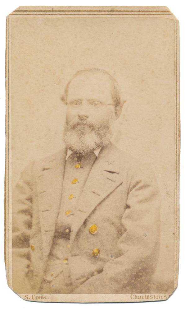 CDV OF DAVID B. HARRIS, CONFEDERATE ENGINEER