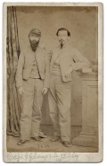 CDV OF CAPTAIN GEORGE SAVAGE & 2ND LIEUTENANT JAMES ASHBY, 39TH VIRGINIA INFANTRY & 19TH VIRGINIA ARTILLERYCOLONEL KILLED AT 1ST BULL RUN