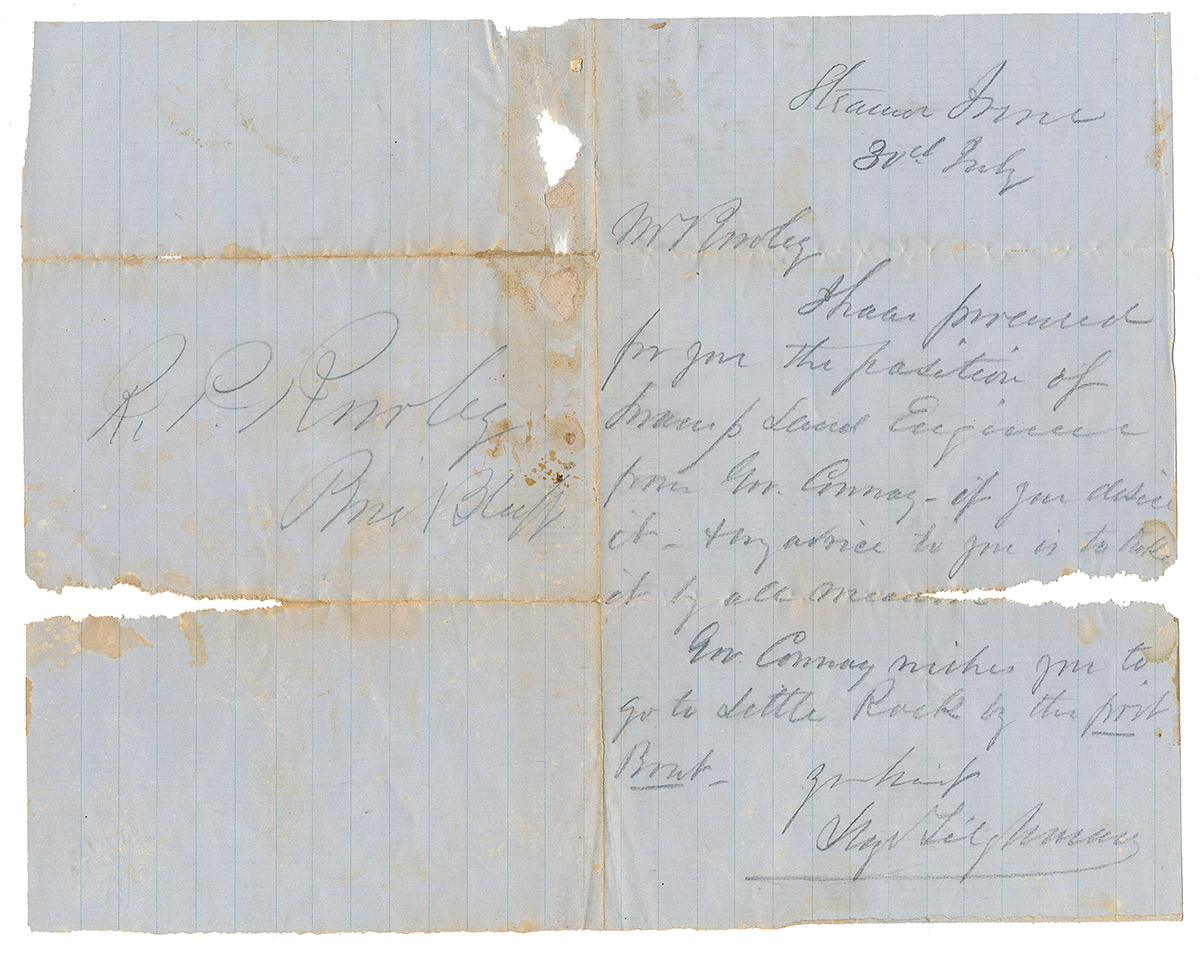 GENERAL LLOYD TILGHMAN, CSA, PRE-CIVIL WAR AUTOGRAPH LETTER SIGNED