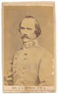 CDV OF CONFEDERATE GENERAL ALBERT SIDNEY JOHNSTON