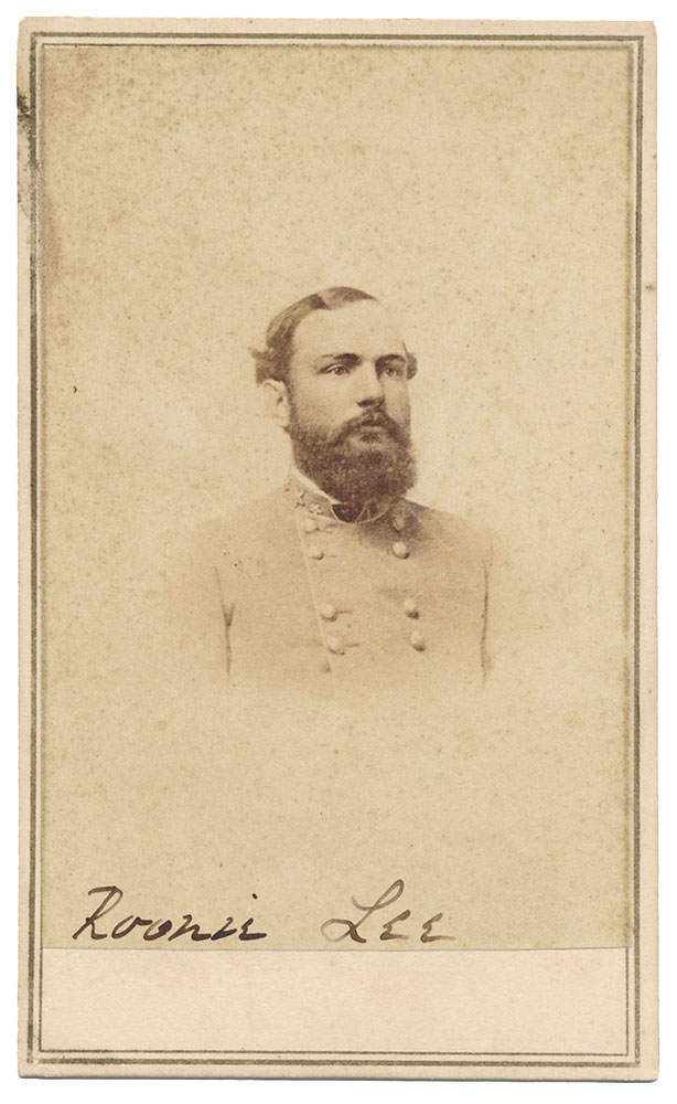 CDV OF CONFEDERATE GENERAL WILLIAM HENRY FITZHUGH LEE