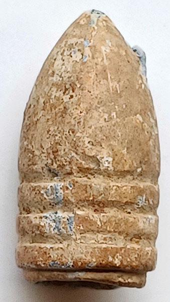 .58 CALIBER MINIE BALL WITH CASTING FLAW