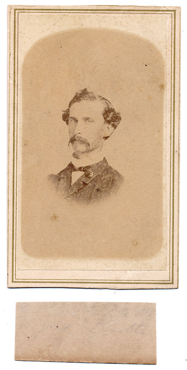 CDV OF JOHN BRETT, BATTALION OF LOUISIANA ZOUAVES