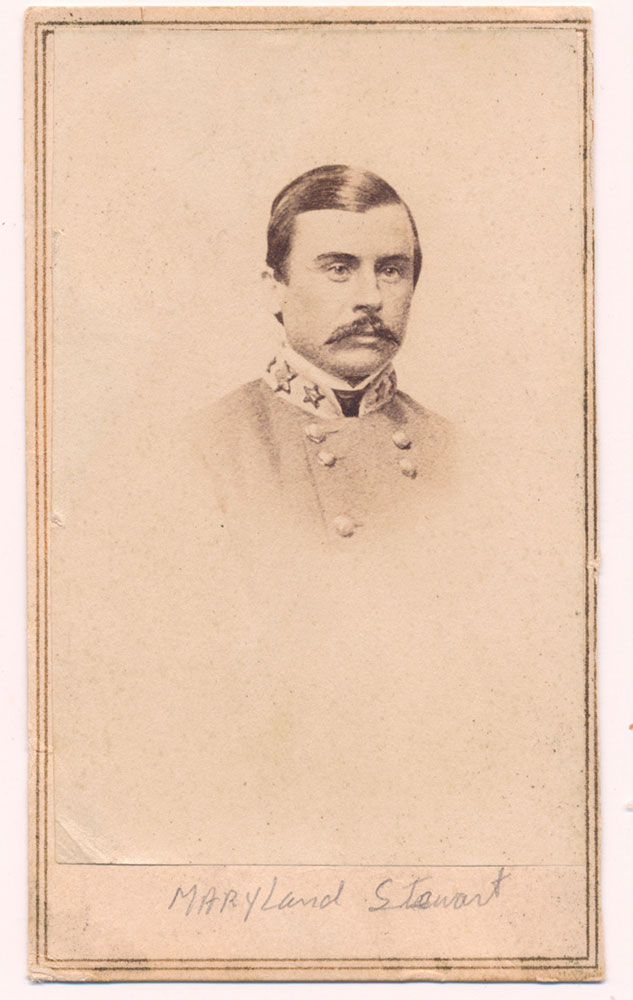 BUST VIEW OF CONFEDERATE GENERAL GEORGE H. STEUART