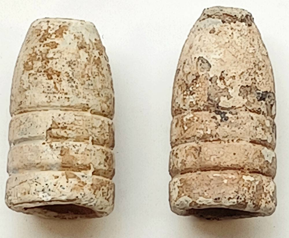 CRUDE .54 CALIBER CONFEDERATE BULLETS – NOSE CAST