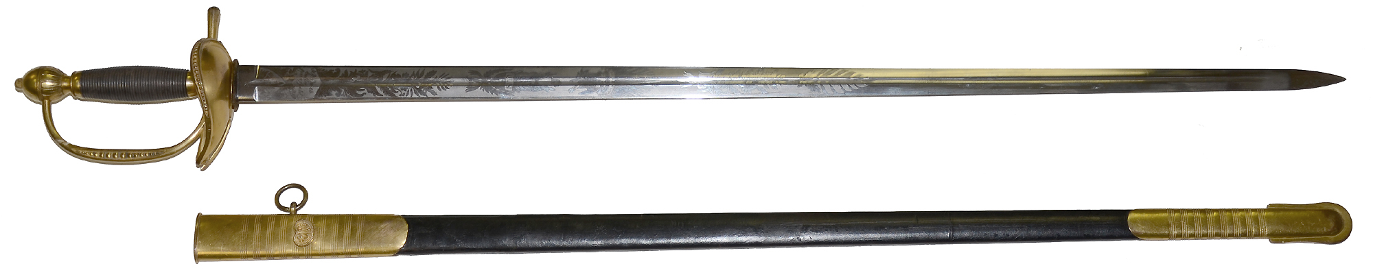 US MODEL 1832 GENERAL OFFICER’S SWORD BY N.P. AMES CUTLER, SPRINGFIELD, MASS.