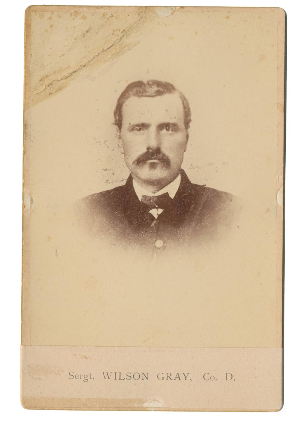 CABINET CARD – WILSON GRAY, 2ND & 18TH NEW HAMPSHIRE INFANTRY