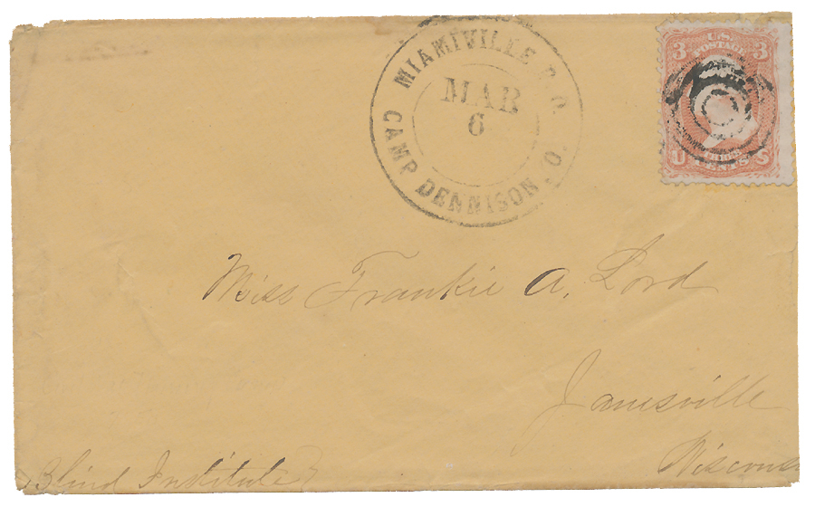 LETTER ENVELOPE FROM CAMP DENNISON