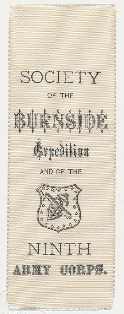 SOCIETY OF THE BURNSIDE EXPEDITION NINTH CORPS RIBBON 