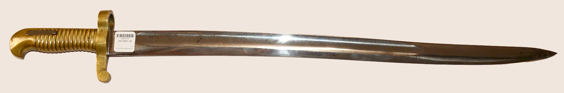 NEAR MINT US JOSLYN MODEL 1855 NAVY SABRE BAYONET – NO SCABBARD