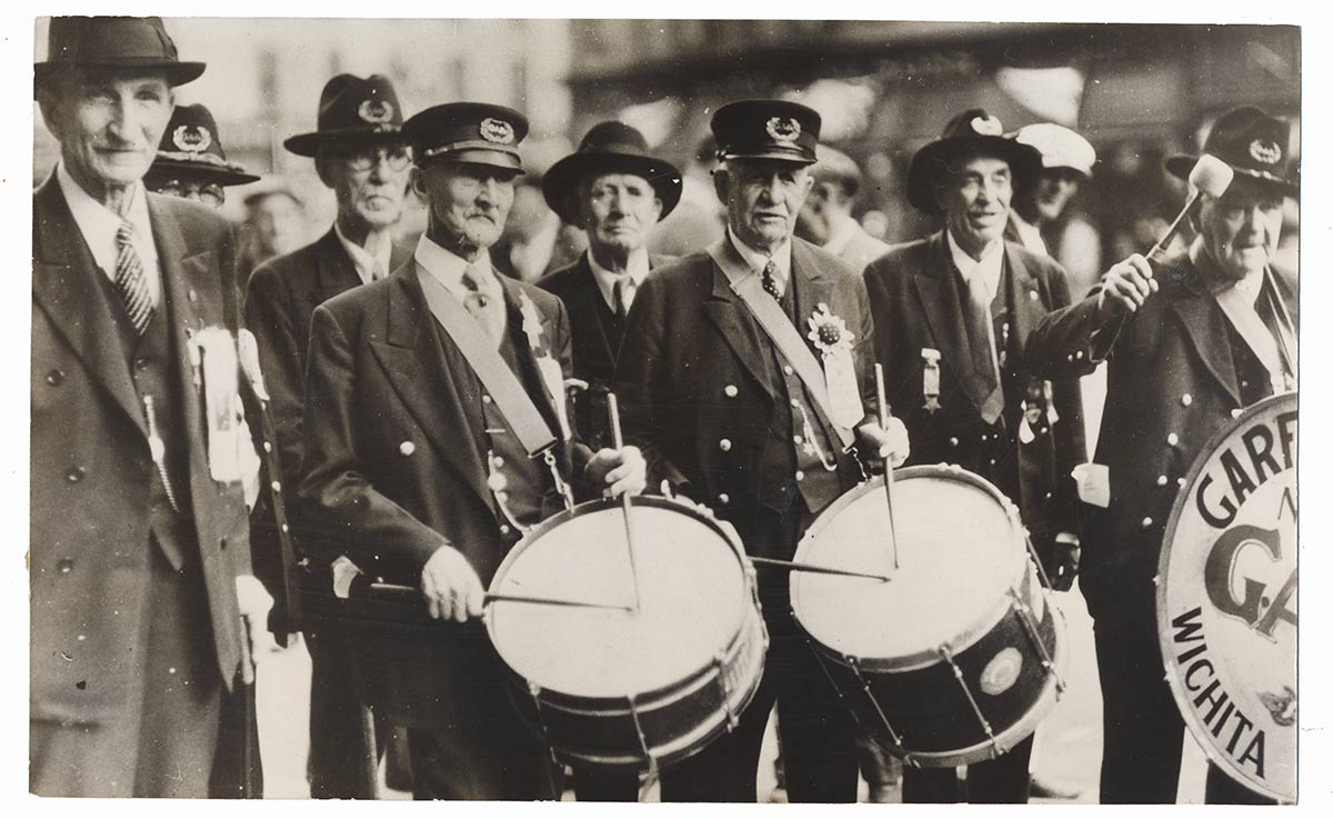 WIRE PHOTO OF 1936 VETERANS' PARADE, WASHINGTON DC