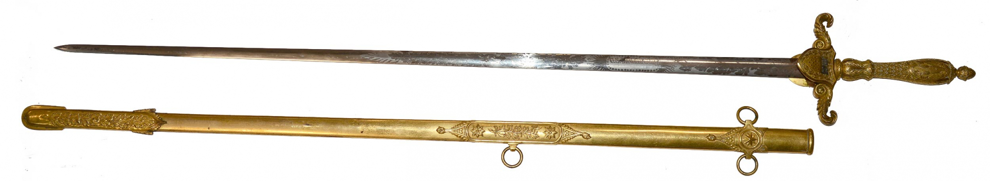 EXCELLENT CONDITION U.S. MODEL 1840 MEDICAL STAFF OFFICER'S SWORD