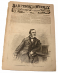 HARPER’S WEEKLY, NEW YORK, MARCH 25, 1865 – TREASURY SECRETARY McCULLOUGH/ GEN. SHERIDAN