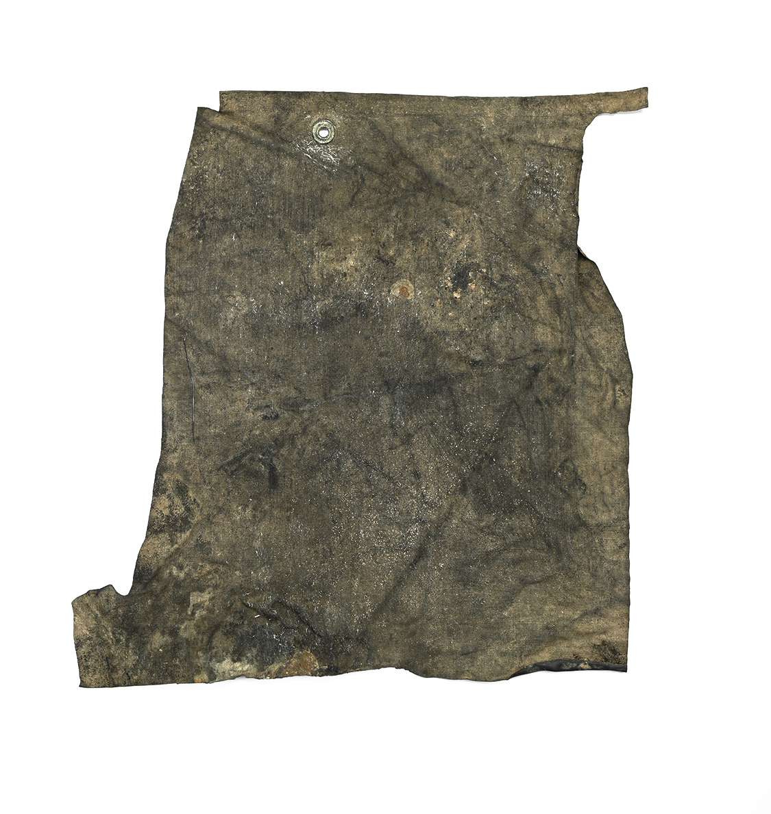 SCARCE CIVIL WAR INDIA RUBBER BLANKET OR PONCHO FRAGMENT  PONCHO FRAGMENT 