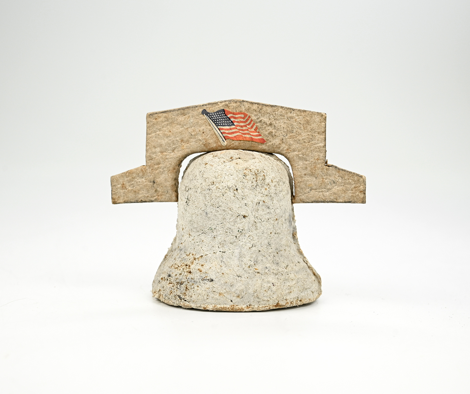 LIBERTY BELL MADE OF MACERATED GREENBACKS 
