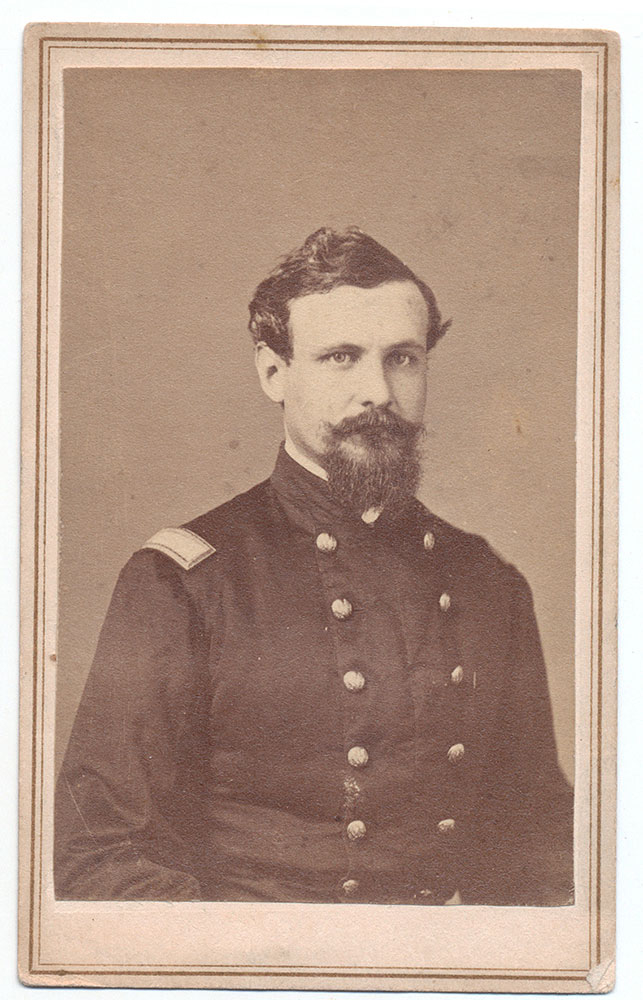 REMOUNTED CHEST-UP VIEW OF LIEUTENANT COLONEL JONAS H. FRENCH OF GENERAL BEN BUTLER’S STAFF