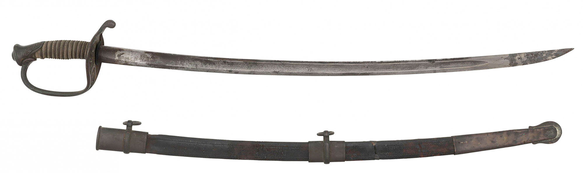 INSCRIBED M1850 FOOT OFFICER’S SWORD OF ROBERT L. ORR, 61st PENNSYLVANIA, MEDAL OF HONOR FOR PETERSBURG