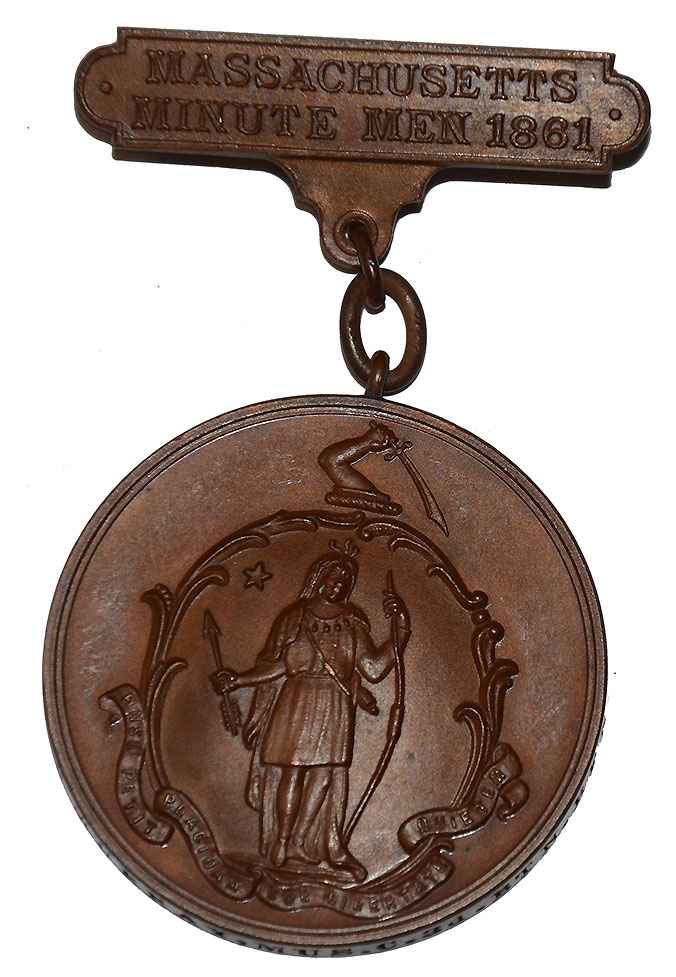 MASSACHUSETTS MINUTEMEN MEDAL OF SERGEANT JAMES W. STANLEY, COMPANY B, 3rd BATTALION, MASS. RIFLEMEN
