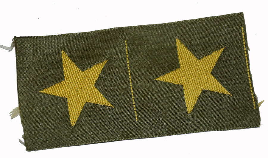 WWII JAPANESE SEW ON CAP STARS