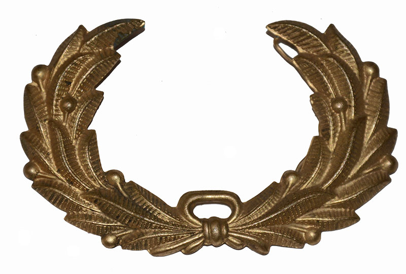 STAMPED BRASS HAT WREATH
