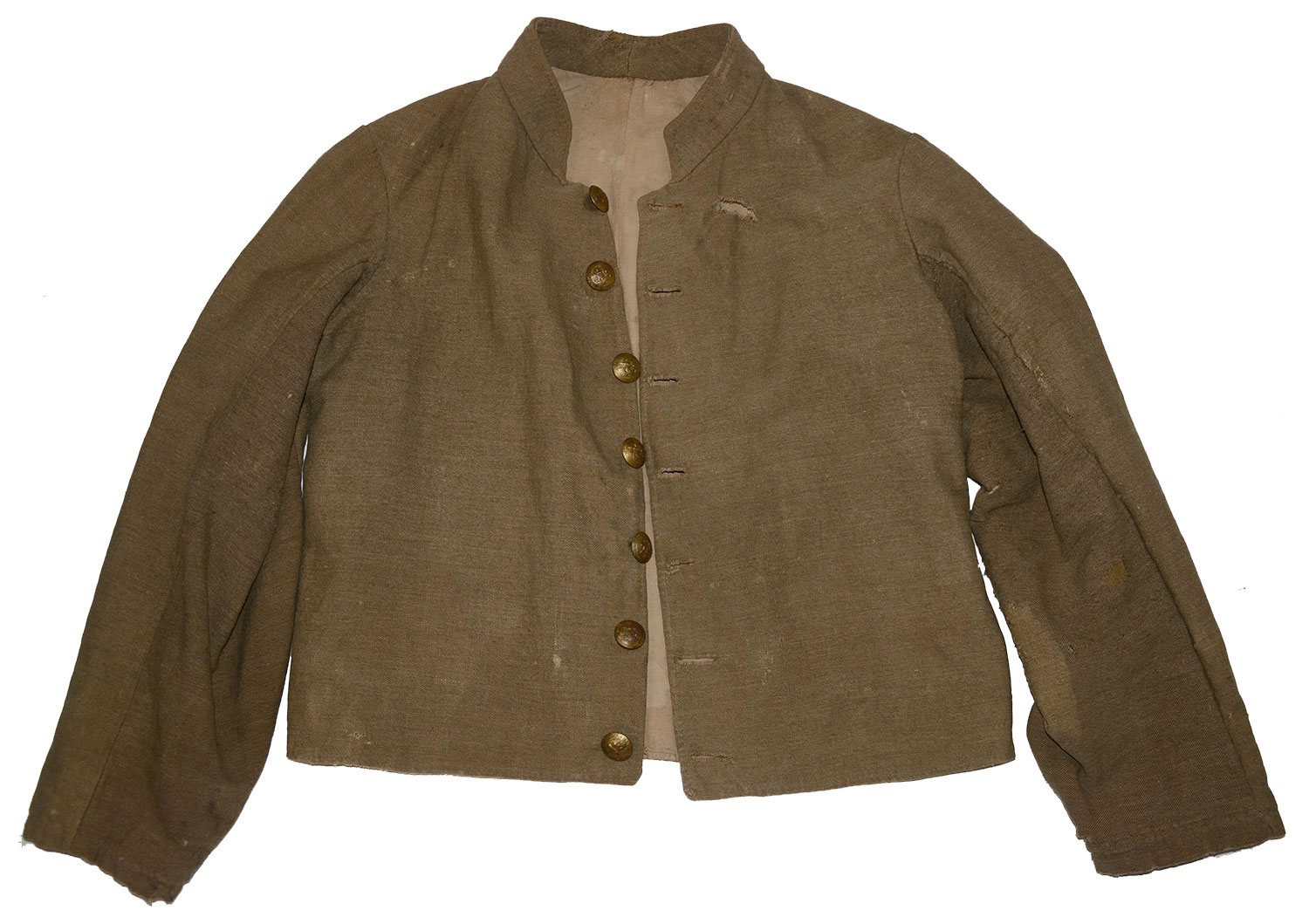 WORLD CLASS IDENTIFIED WOUNDED IN ACTION CIVIL WAR NORTH CAROLINA SOLDIER’S JACKET WITH BULLET HOLE FROM HIS WOUND AT THE WILDERNESS!