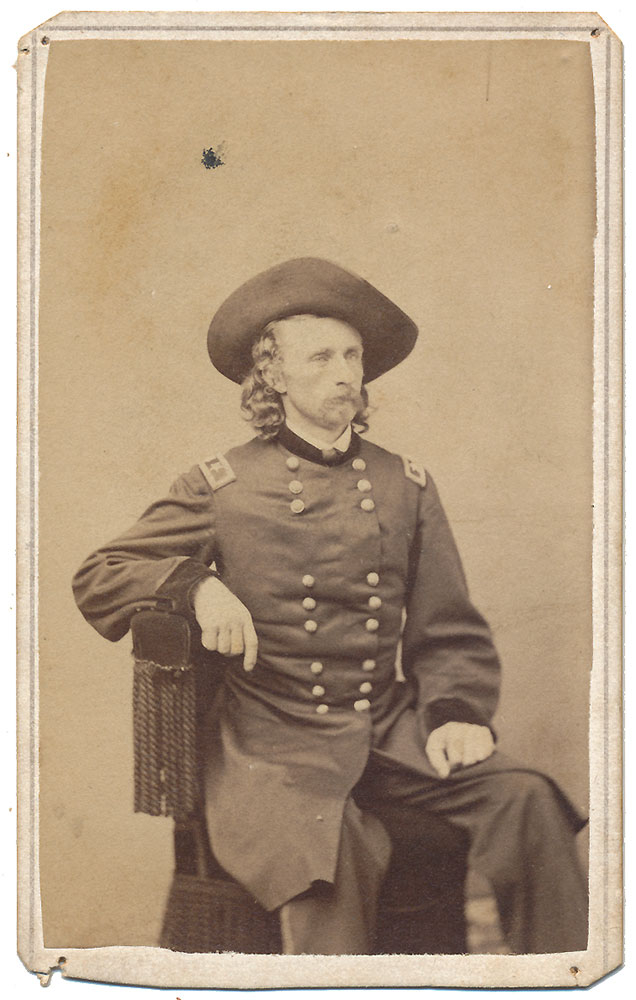 FROM LIFE CDV VIEW OF CUSTER BY GOLDIN