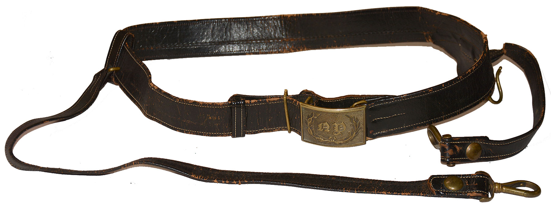 INDIAN WARS OFFICER'S SWORD BELT WITH 