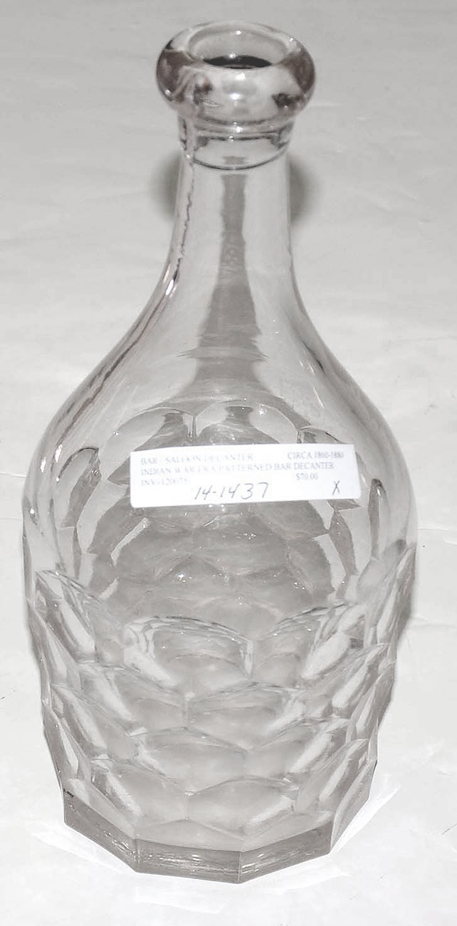 CIRCA 1860 - 1880 BAR / SALOON DECANTER