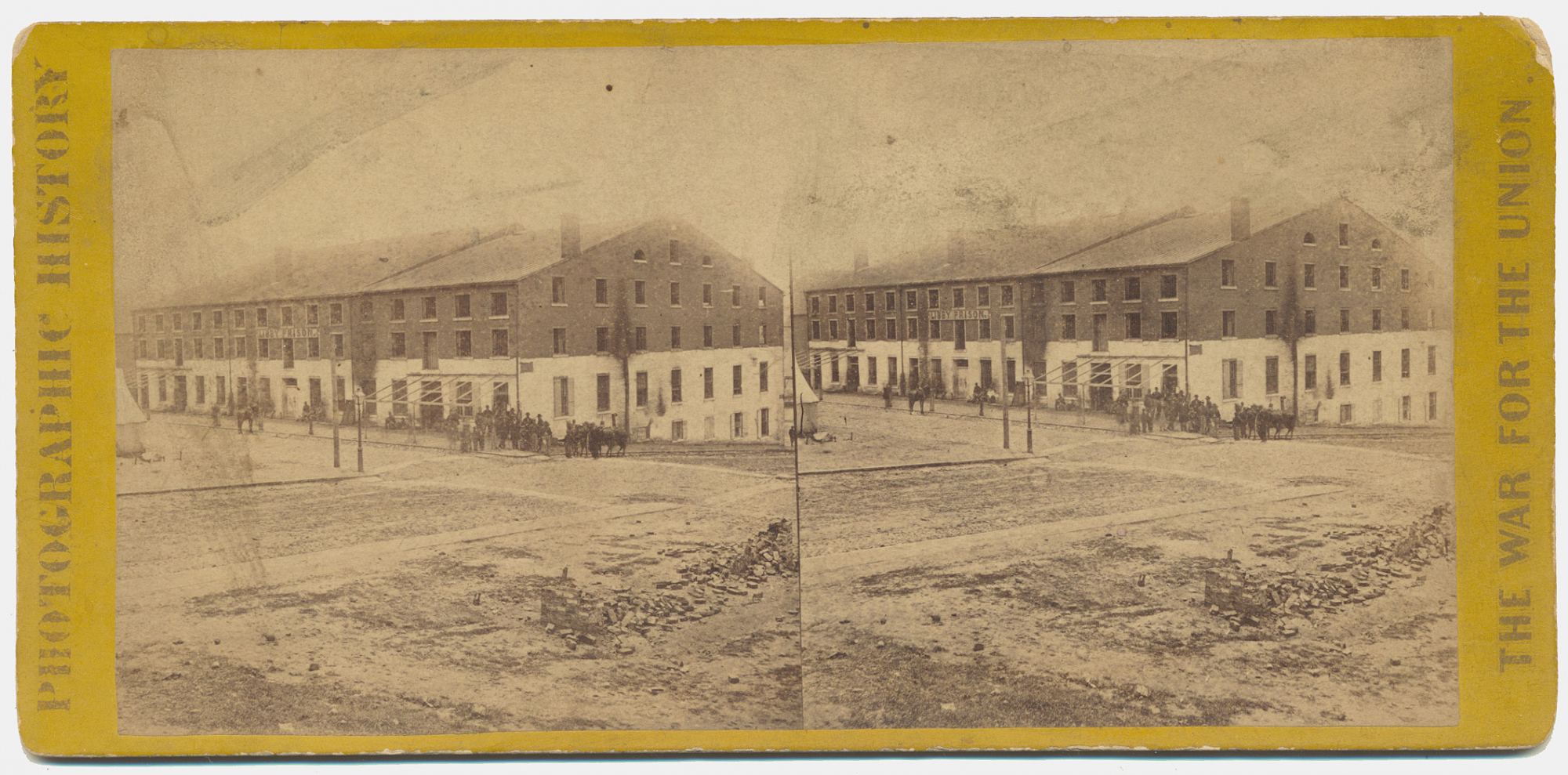 PERIOD STEREOVIEW CARD – LIBBY PRISON, RICHMOND