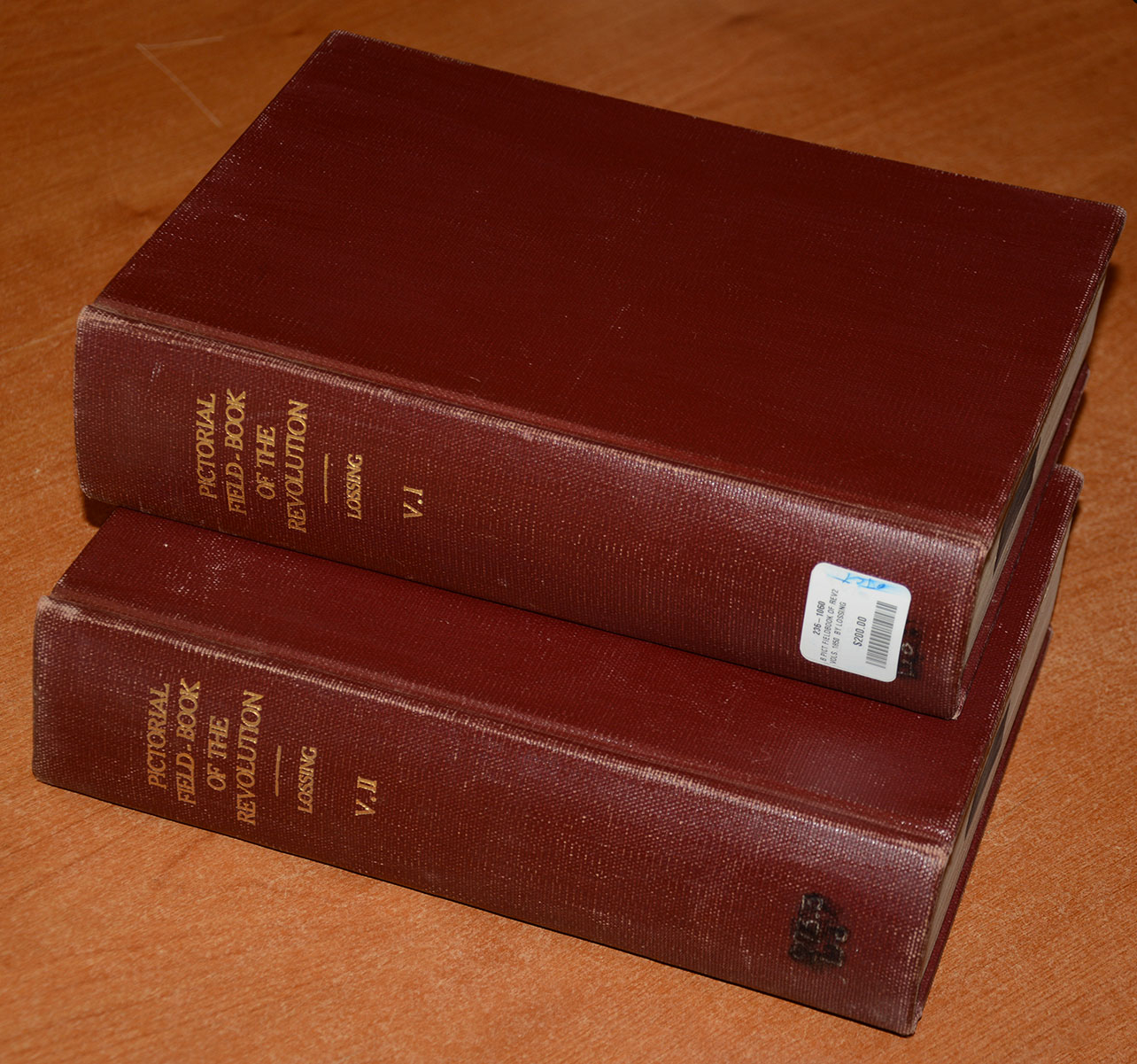 TWO VOLUME SET OF B.J. LOSSING’S “PICTORIAL FIELD-BOOK OF THE REVOLUTION”