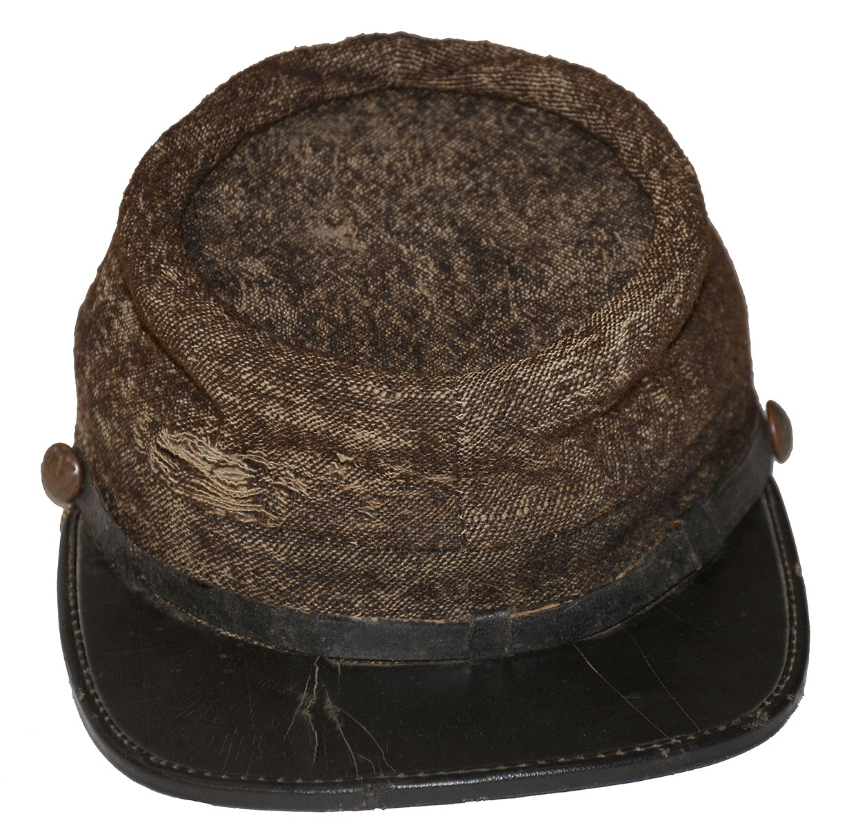 A FINE EXAMPLE OF A CONFEDERATE INFANTRYMAN'S KEPI