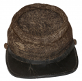 A FINE EXAMPLE OF A CONFEDERATE INFANTRYMAN'S KEPI