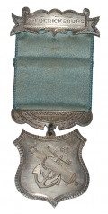 BEAUTIFUL 9TH ARMY CORPS RIBBON WITH 13TH N.H. IDENTIFICATION