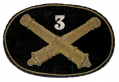 MINT CONDITION 3rd ARTILLERY OFFICER’S HAT BADGE