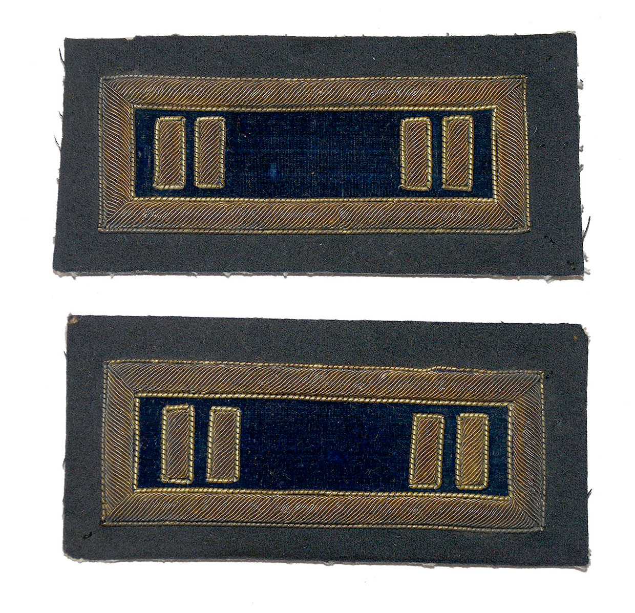 CIVIL WAR EMBROIDERED BULLION INFANTRY CAPTAIN SHOULDER STRAPS