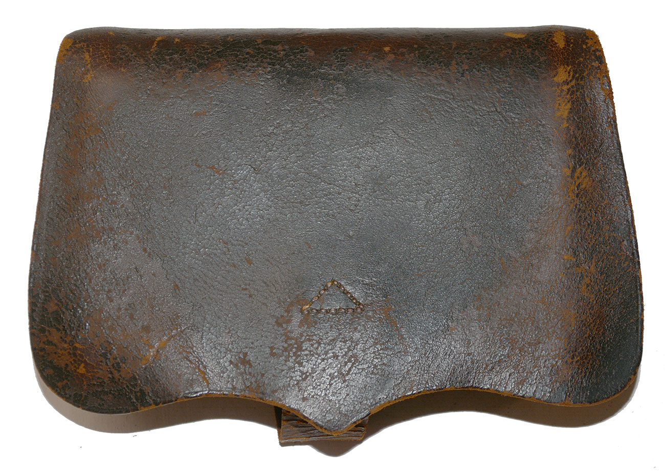 EARLIER WAR CONFEDERATE CARBINE CARTRIDGE BOX