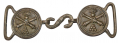 FRENCH HORSE ARTILLERY 3-PIECE BELT PLATE